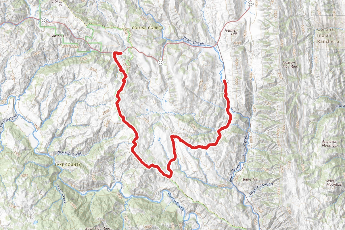 Cowboy Camp to Judge Davis Trailhead