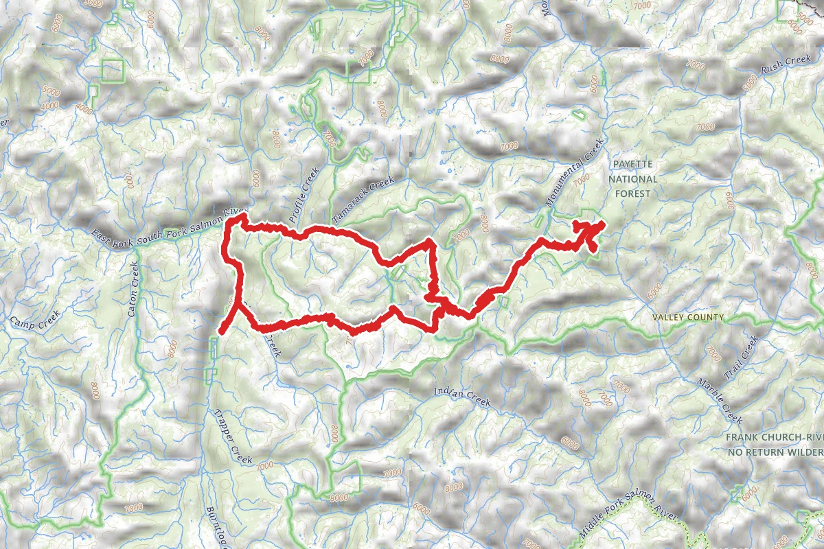 Monumental Summit, Thunder Mountain, Cinnabar Mine OHV Trail