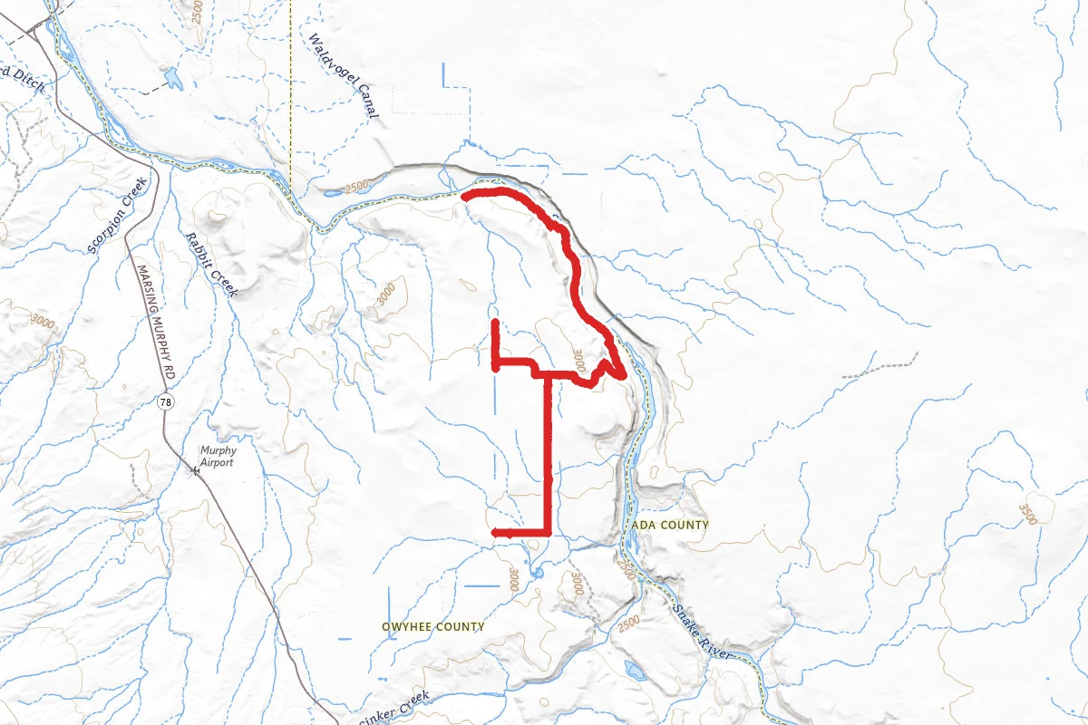 Swan Falls, Snake River, and Wees Bar OHV Trail