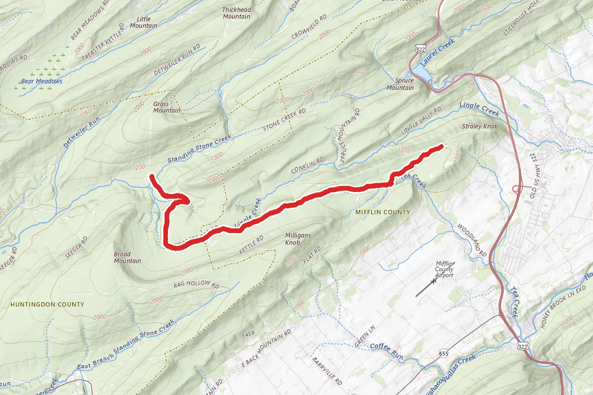 Cooper's Gap Road Trail