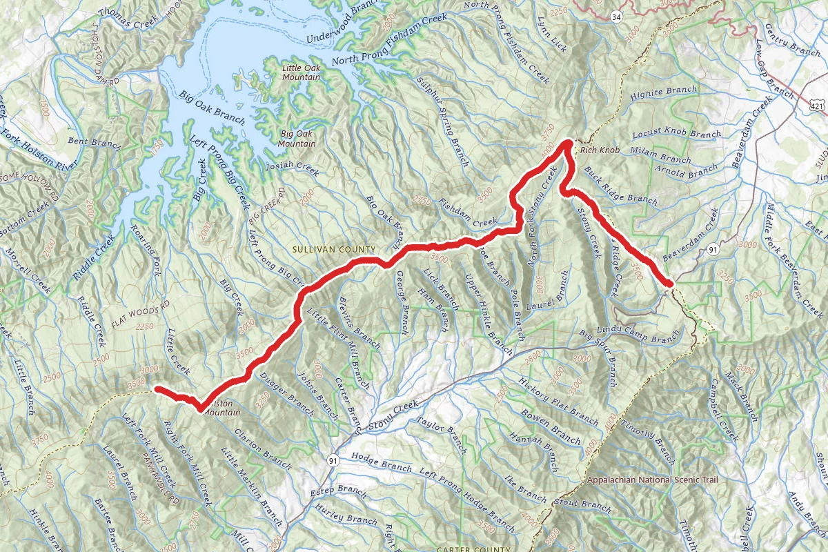 Holston Mountain Through Trail