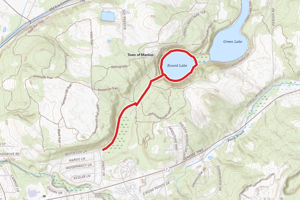 Brookside to Round Lake Loop