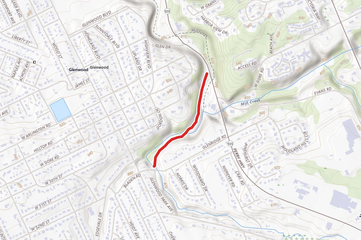 Old Glenwood Park Avenue Trail