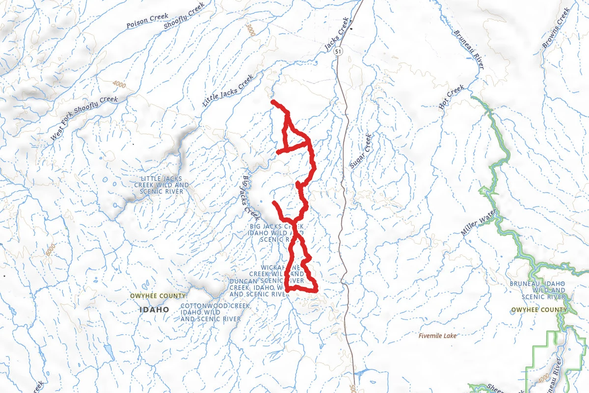 Big Jacks Creek East Side OHV Trail