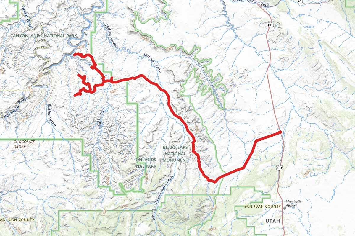 Colorado River and Indian Creek Scenic OHV Trail