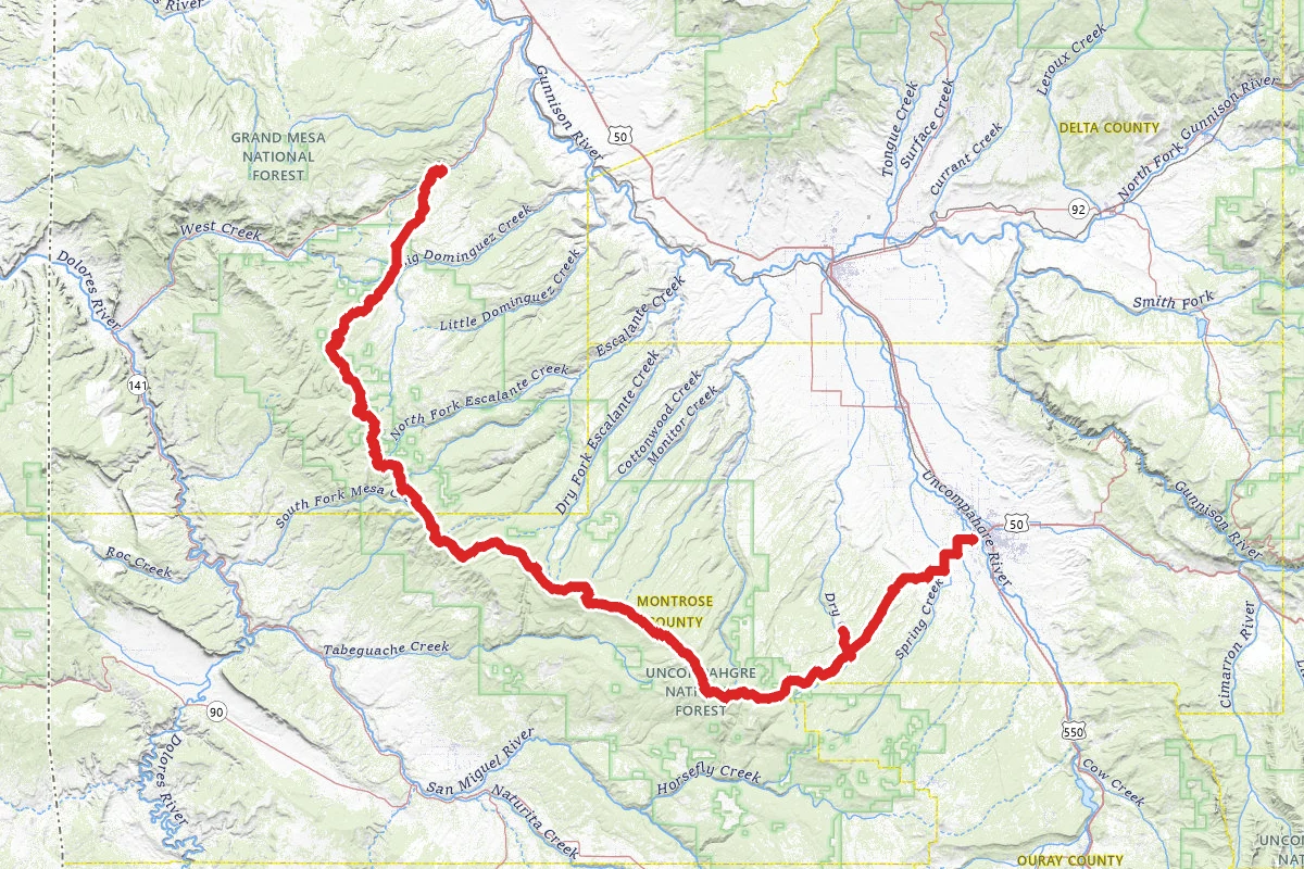 Uncompahgre Plateau OHV Trail