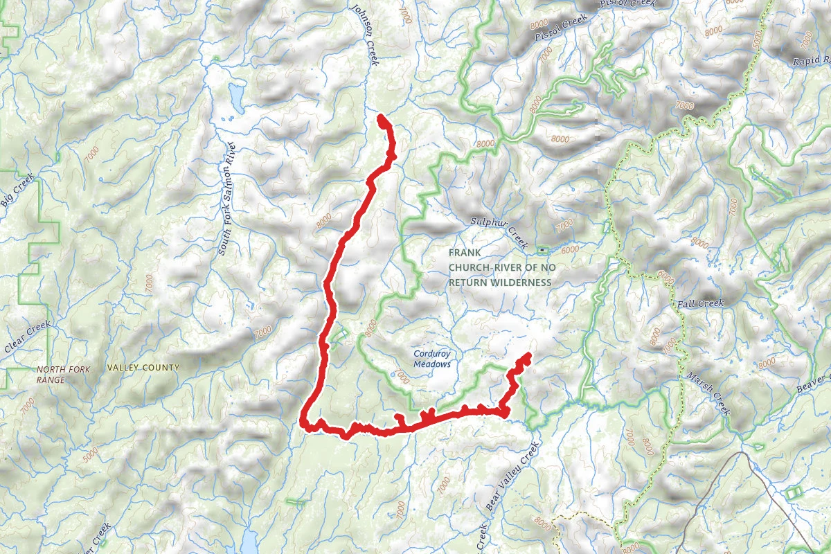 Pen Basin to Bear Valley Mountain Lookout OHV Trail