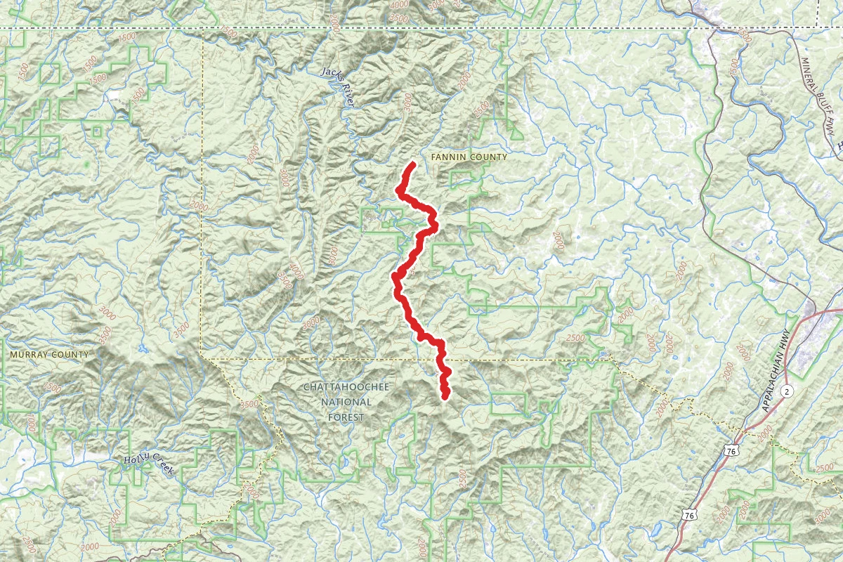 Benton Mackaye Trail Dally Gap To Double Hogpen Gap