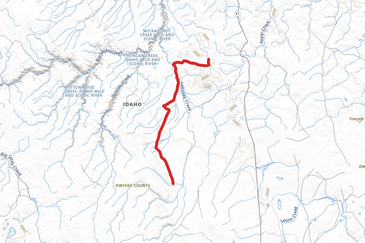 Cottonwood and Wickahoney OHV Trail