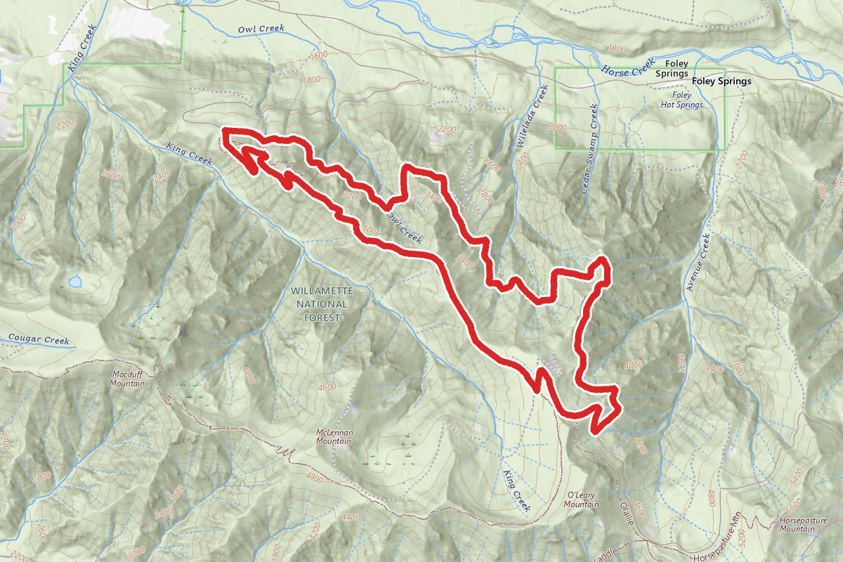 Olallie Mountain Bike Loop