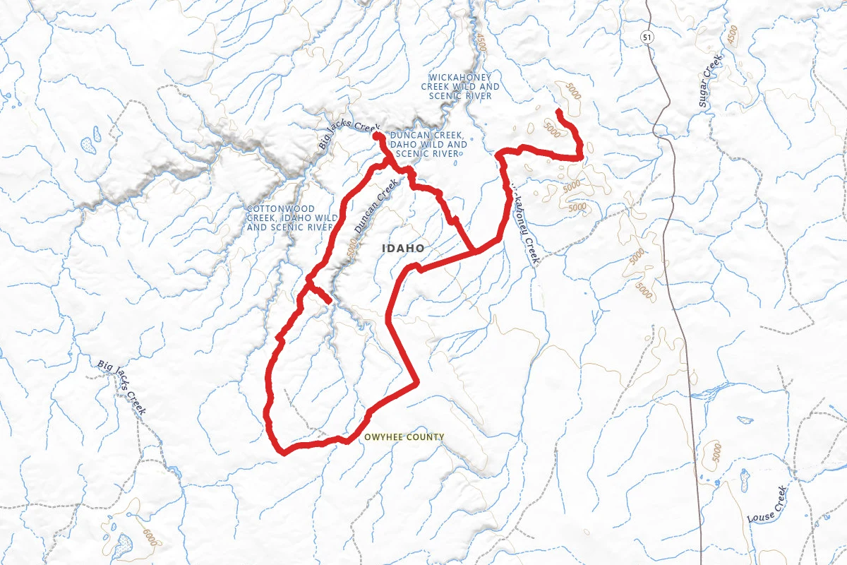 Holman Cabin and Zeno Falls OHV Loop