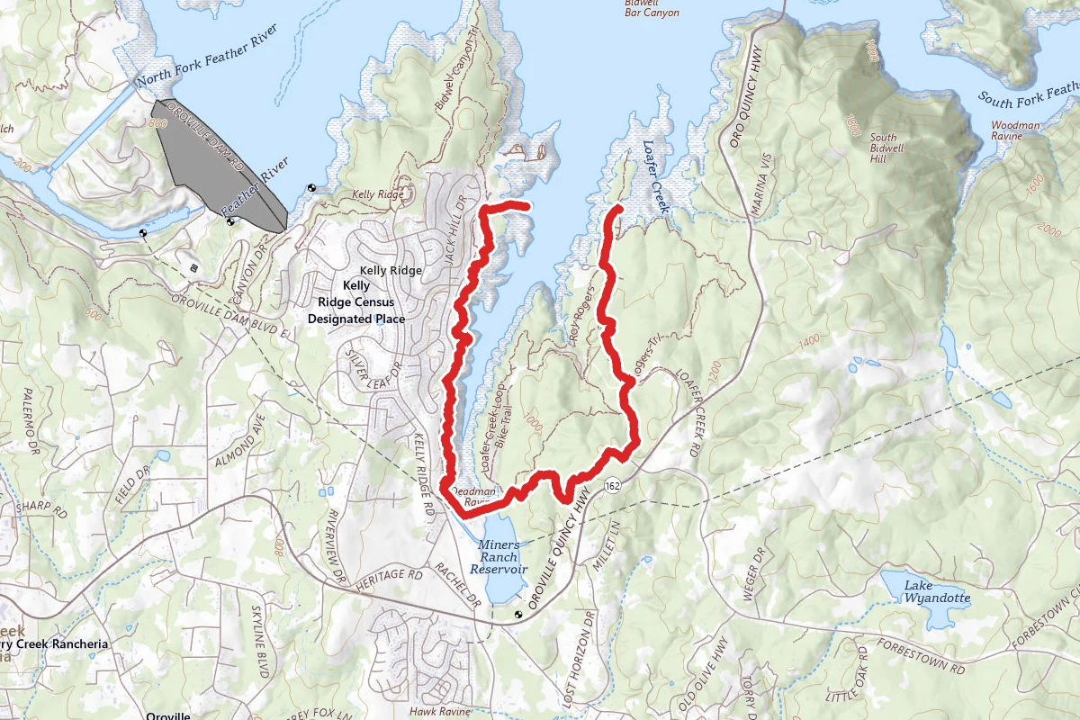 Loafer Trail to Bidwell Marina