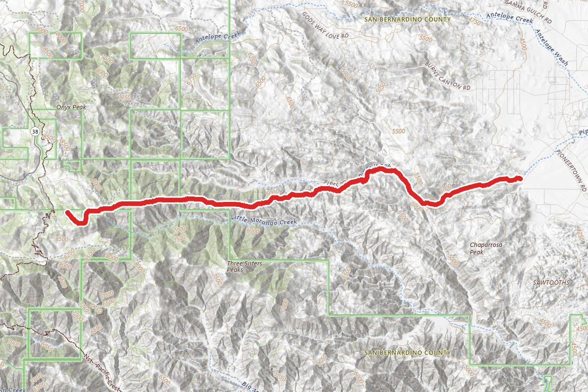 Yucca Valley Pipes Road