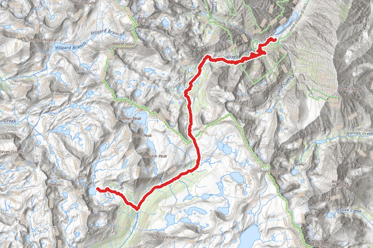 Merriam Lake via Pine Creek Trail