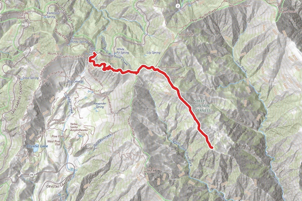 Mount Hawkins and Copter Ridge
