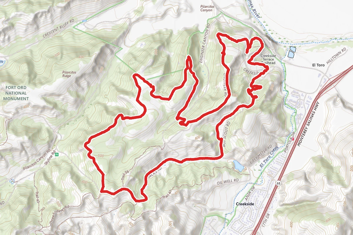 Trail 30, Engineer Road, Trail 78, and Track 31 Loop