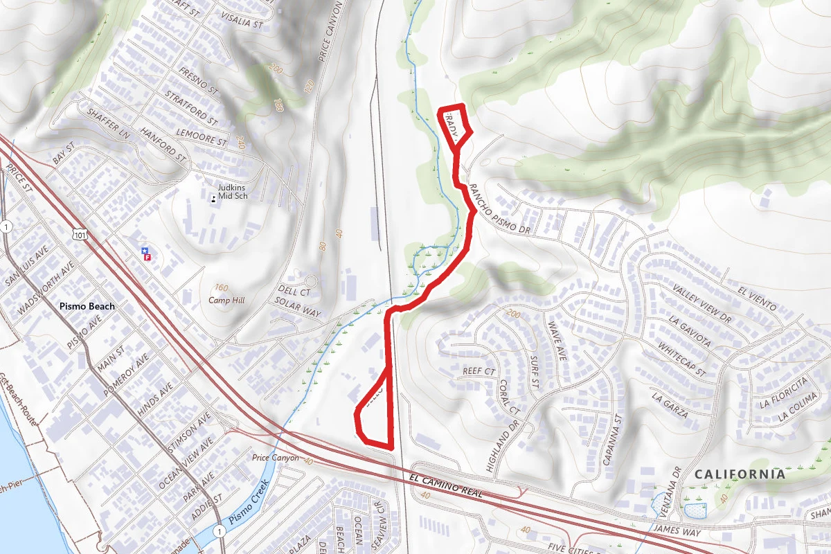 Price Historical Park to Pismo Beach City Park via Juan Batista de Anza Trail