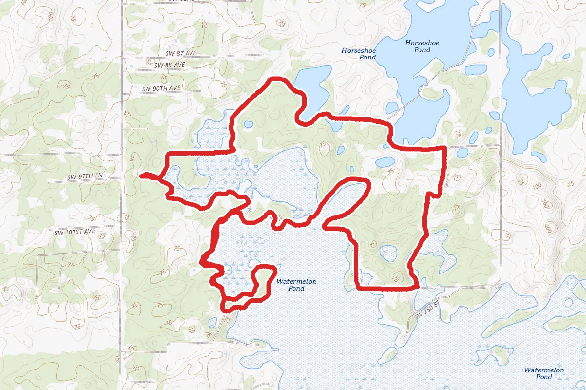 Spur, Blue Heron, Fox Squirrel, and Goethe Equestrian Trail