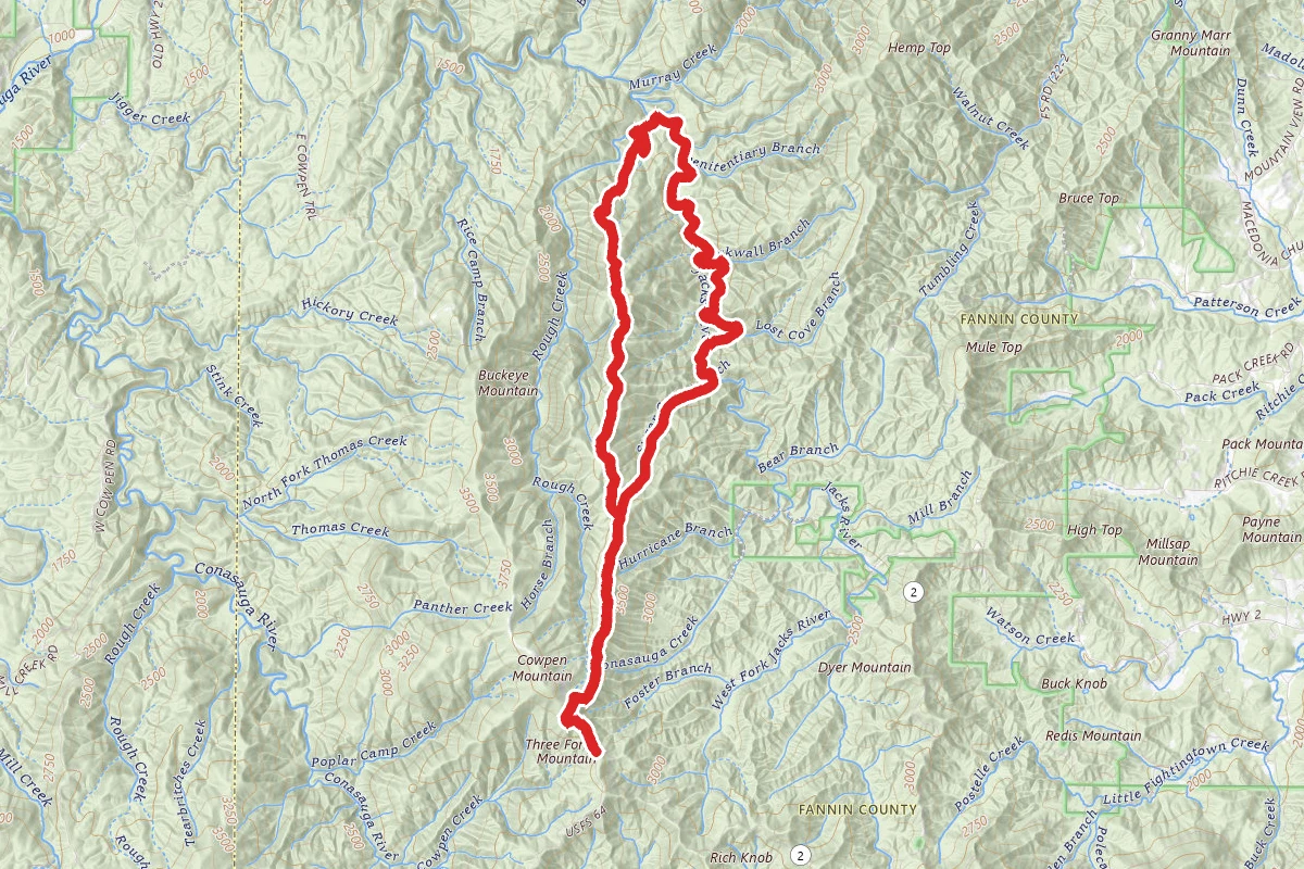 East Cowpen, Rough Ridge, Jack's River and Sugar Cove