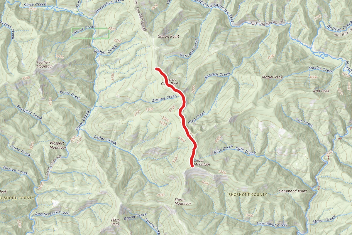 Cedar Mountain Via Slate Creek Divide
