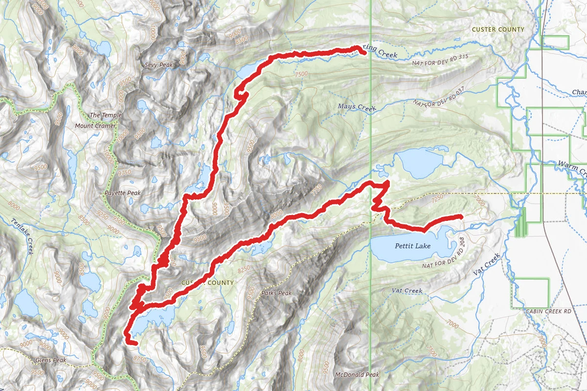 Hell Roaring, Imogene, Toxway, and Petitt Trails
