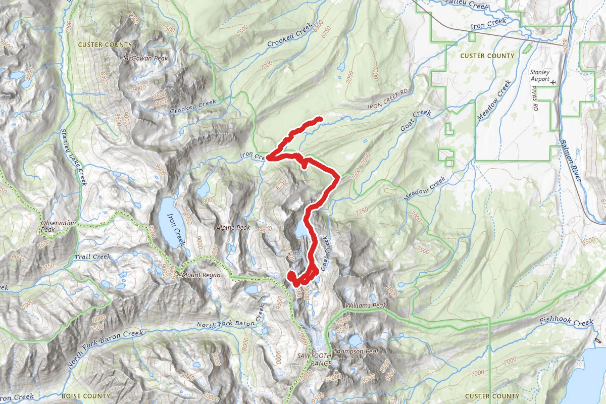 Merritt Peak and Goat Lake