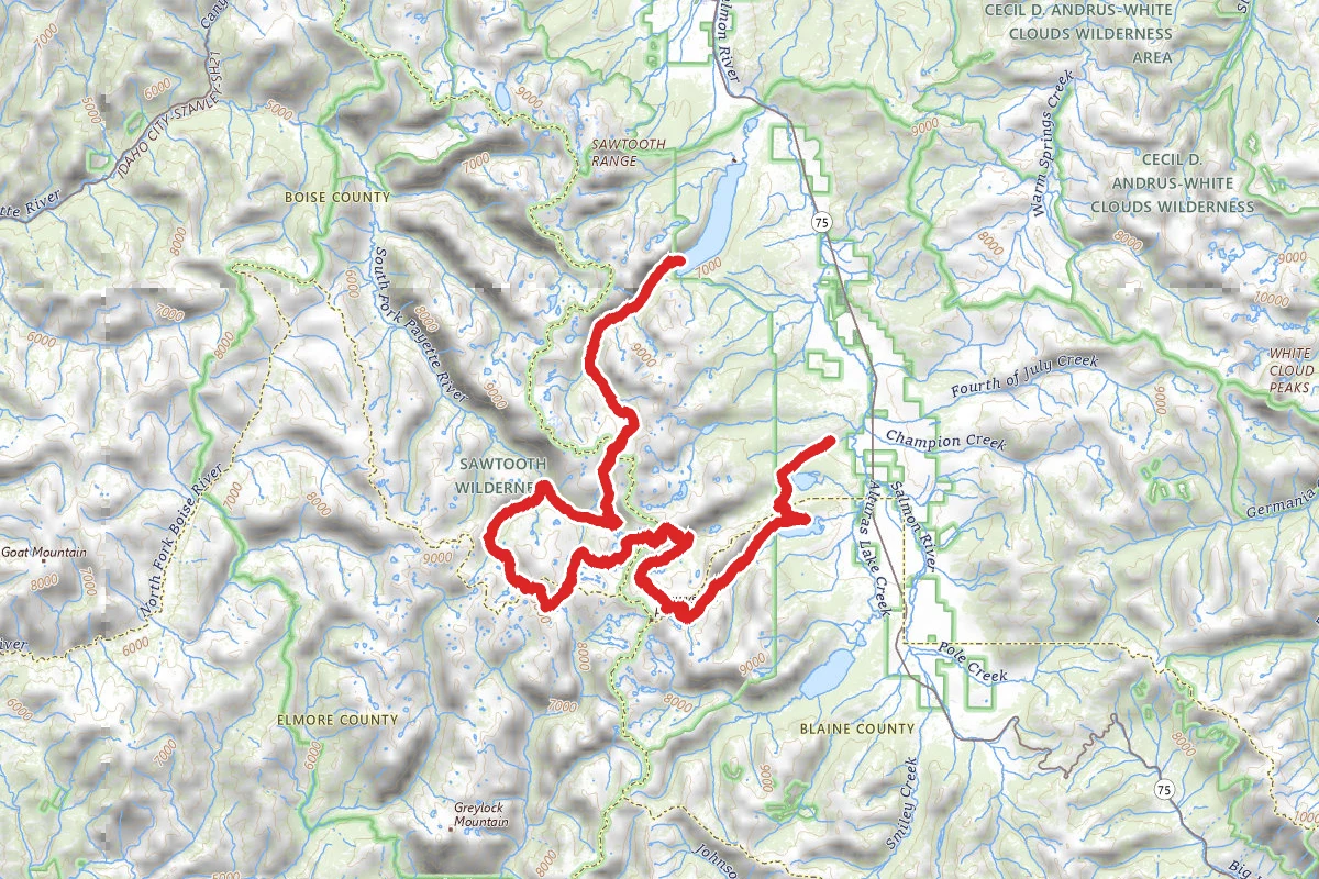 Hell Roaring Creek to Redfish Lake