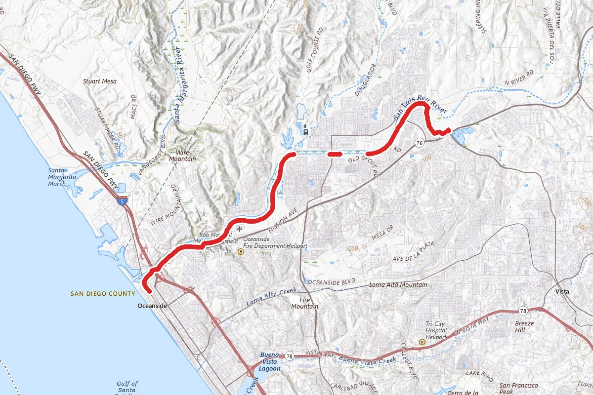San Luis Rey Bike Path