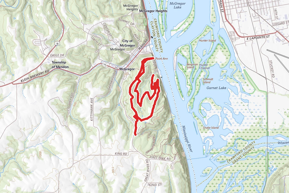 Bluebird, Chinquapin Ridge, and Point Ann Loop