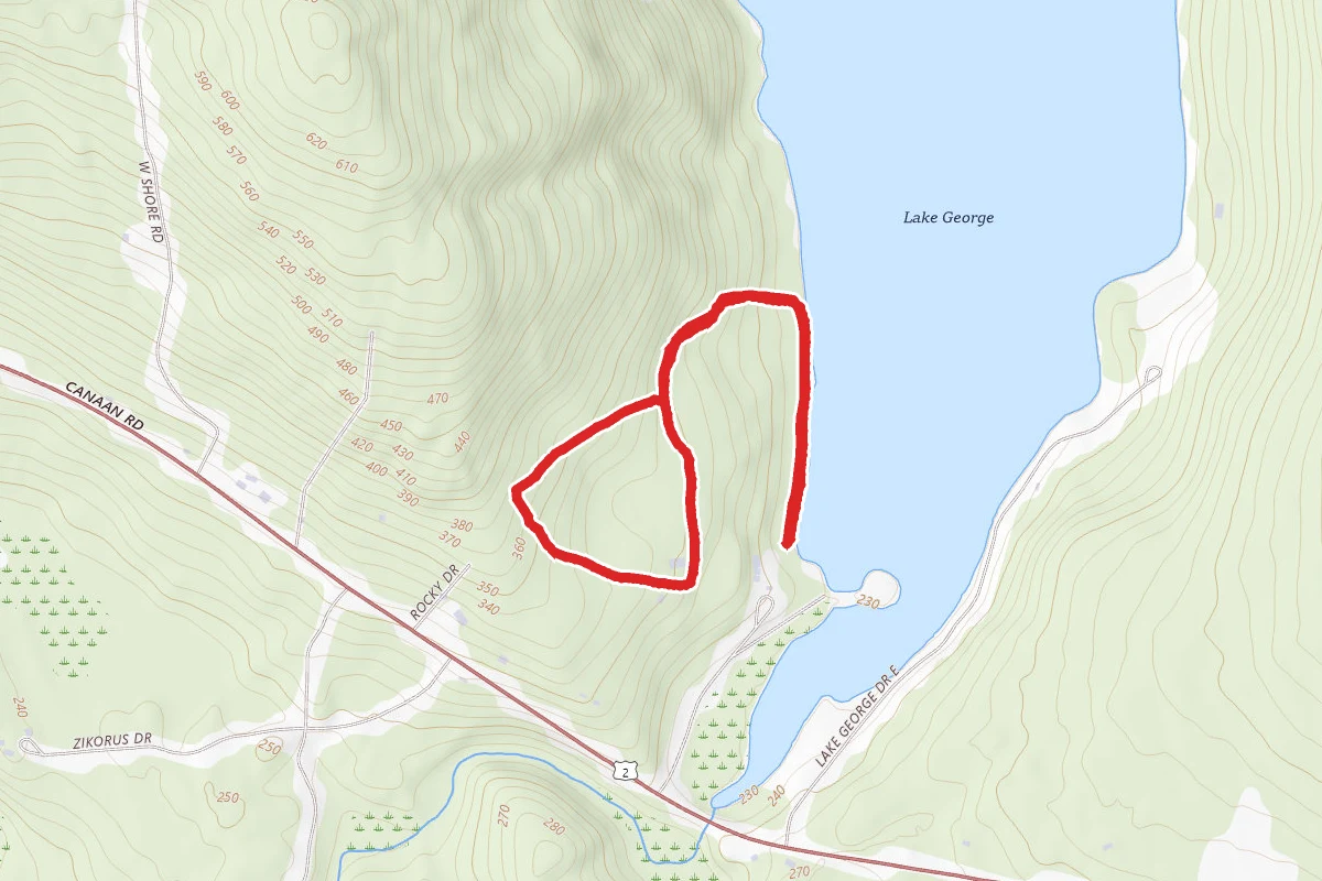 FIsher Hill Trail to Hemlock Trail and Moose Trail Loop