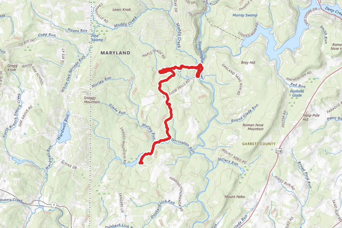 Harrington Manor to Swallow Falls Loop