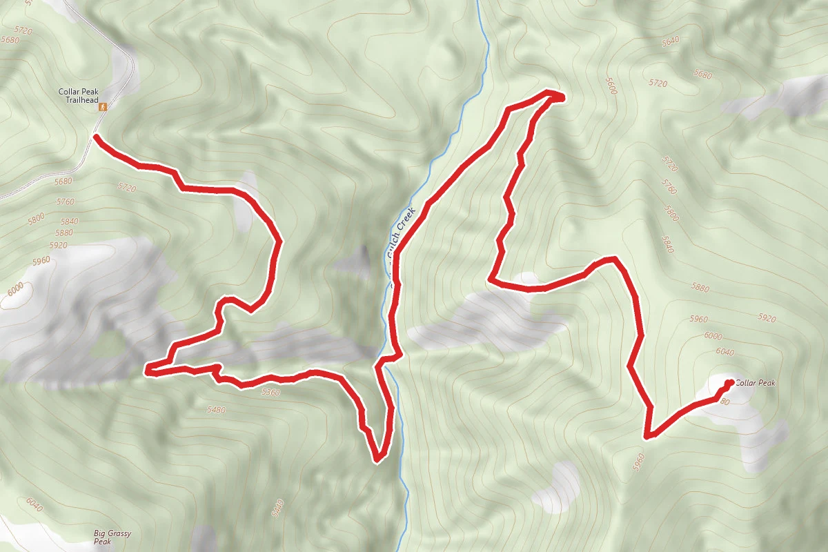 Big Grassy Peak and Collar Peak