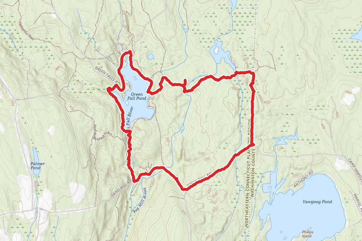 Narragansett Trail to Green Fall Pond