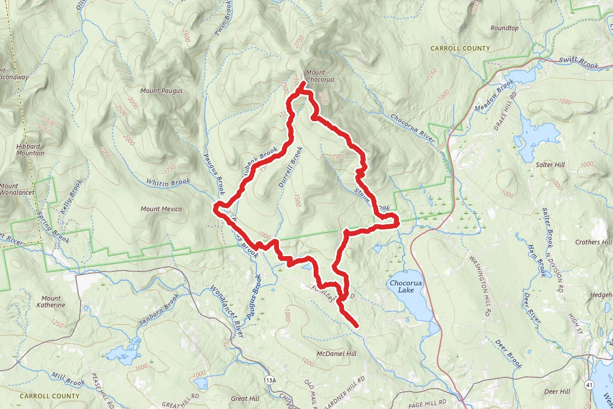 Claybank Brook Trail to Hammond Trail Loop