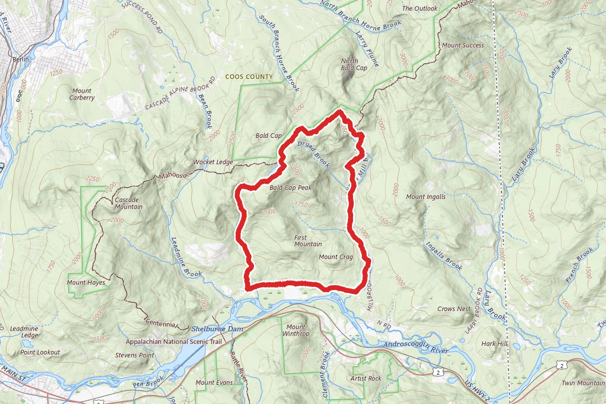 Austin Brook, Gentian Pond, Dream Lake and Peabody Brook Loop
