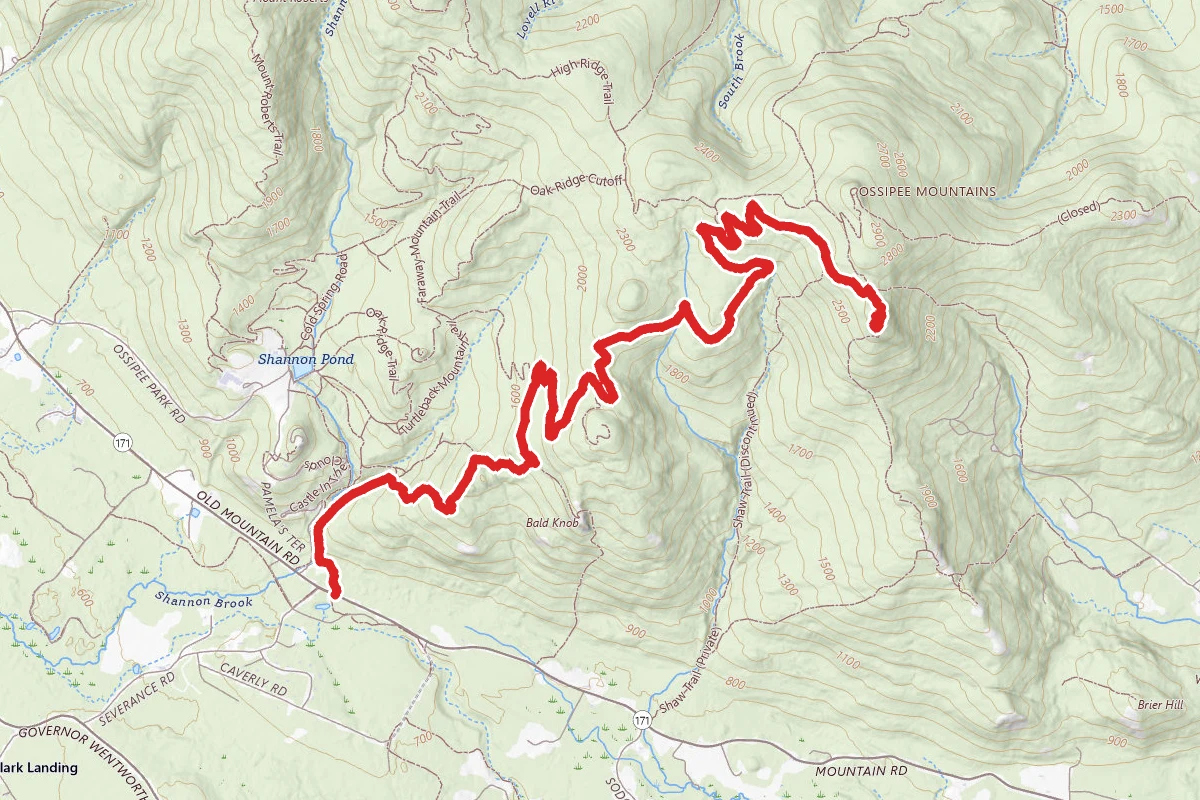 Black Snout Trail via Bald Knob Trail