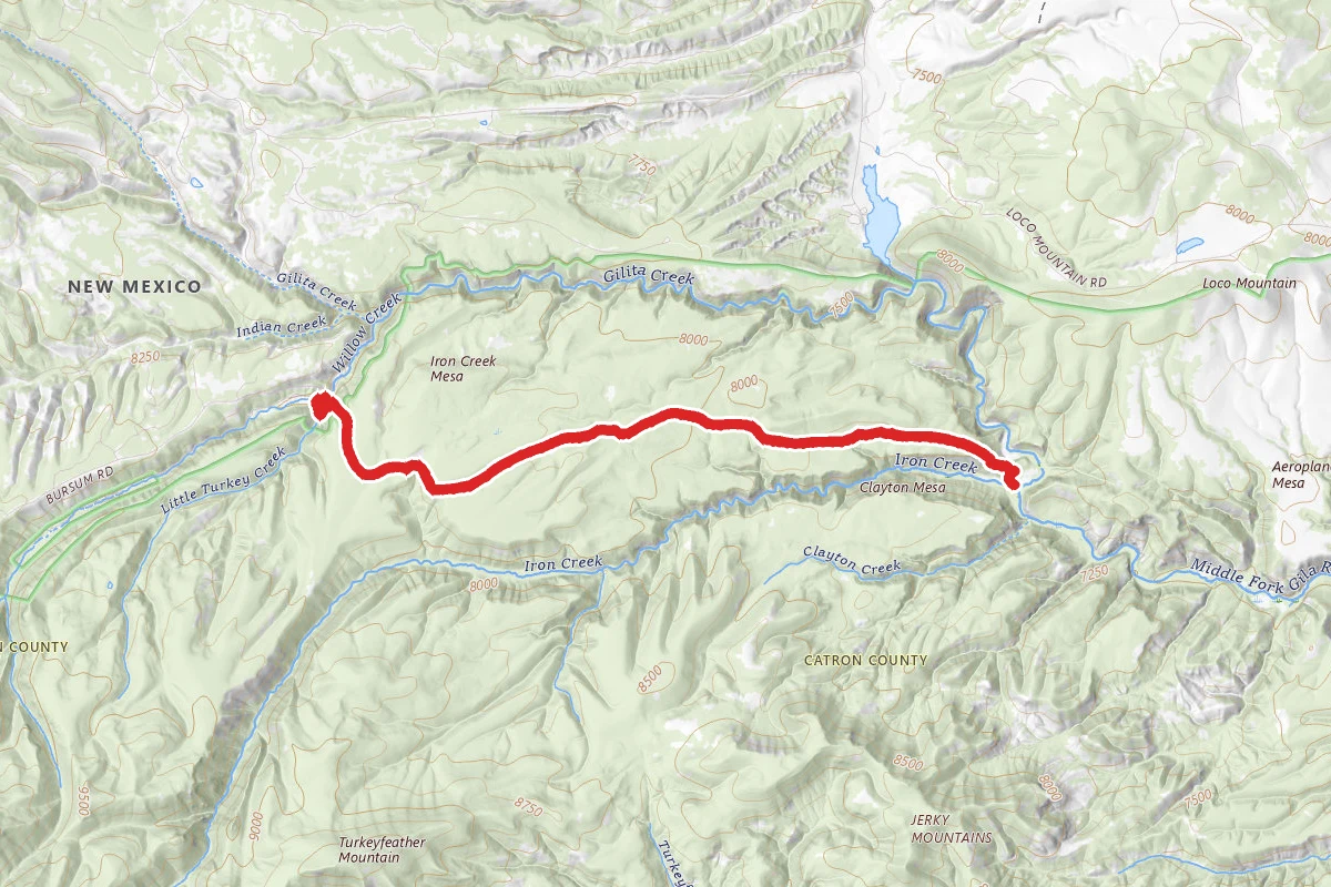 Iron Creek Mesa Trail