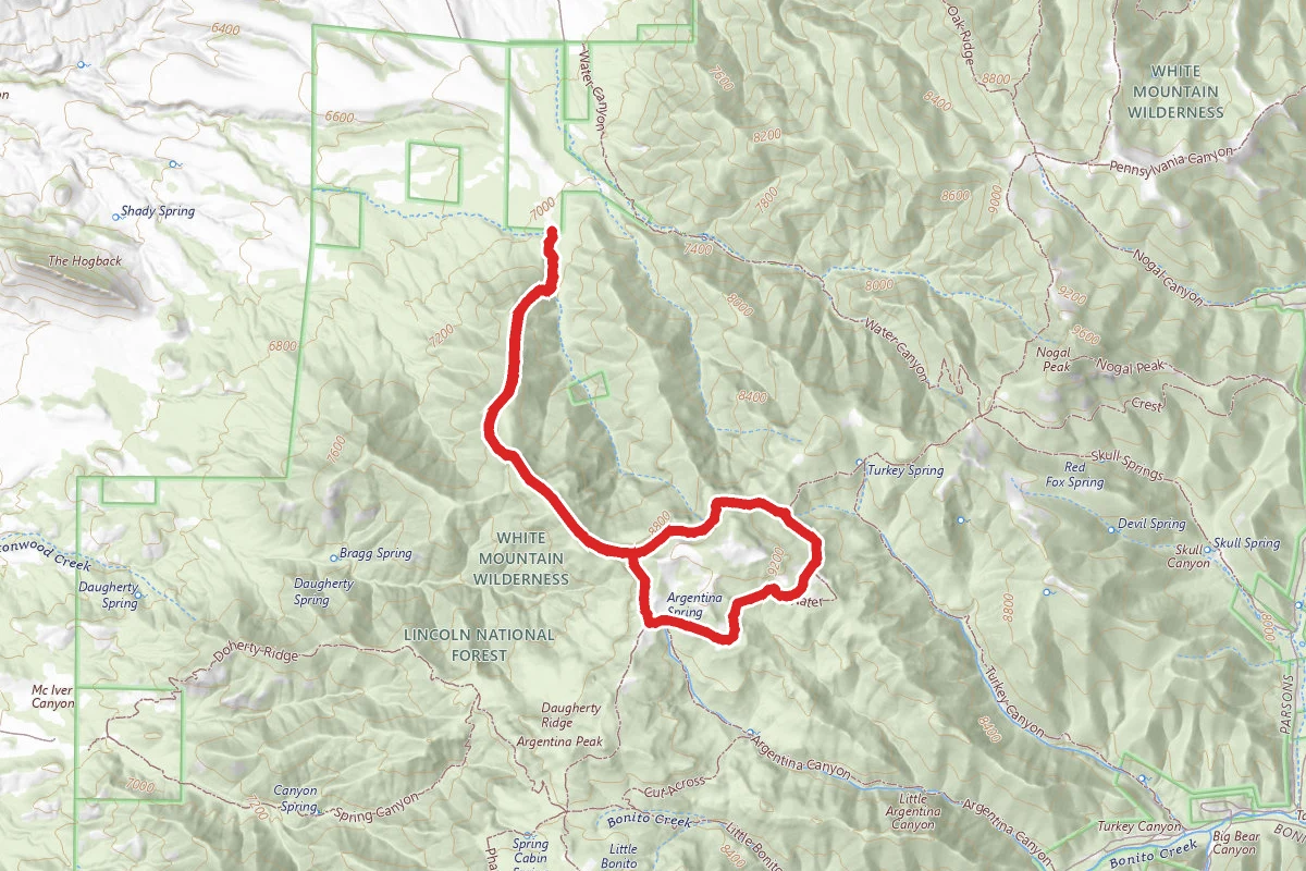 Sanders Ridge Trail to Clear Water Trail