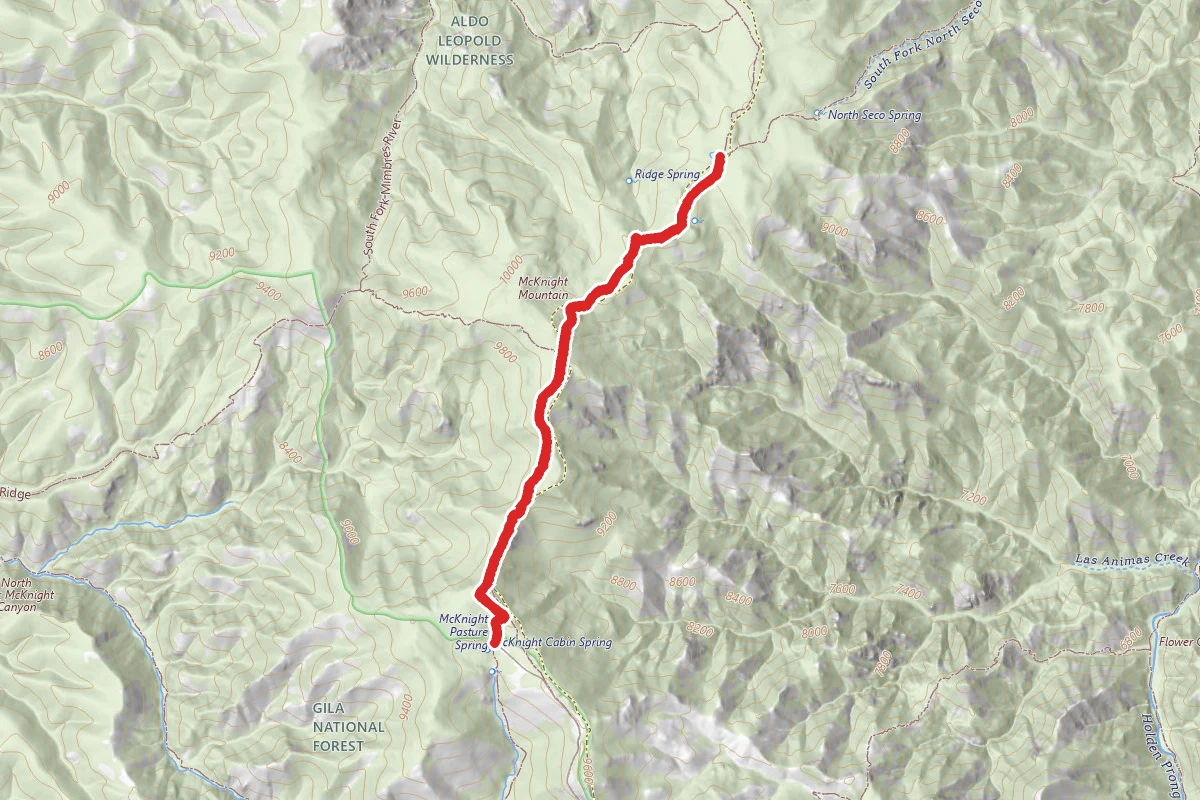 Mimbres Lake via Black Range Crest Trail