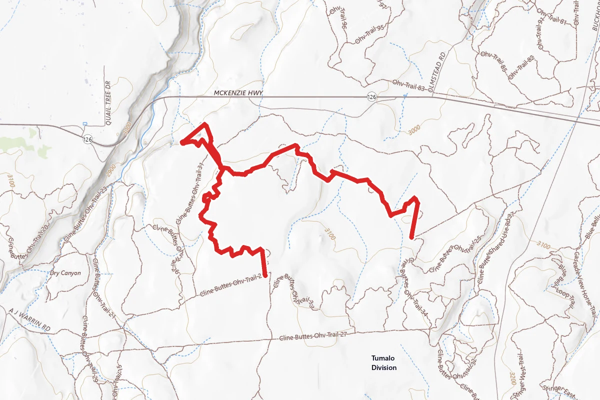 Cline Buttes 43 and 45 OHV Trail