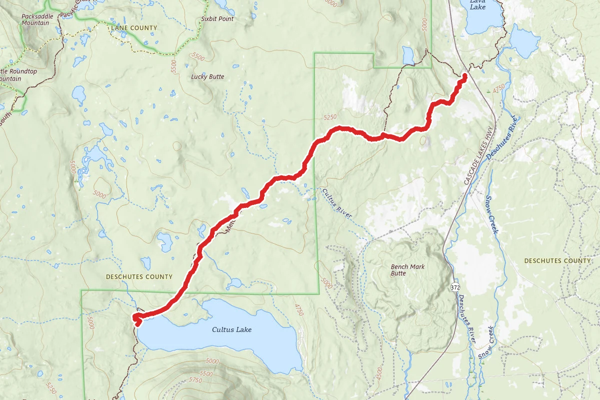 Cultus Lake via Metolius-Windigo Trail