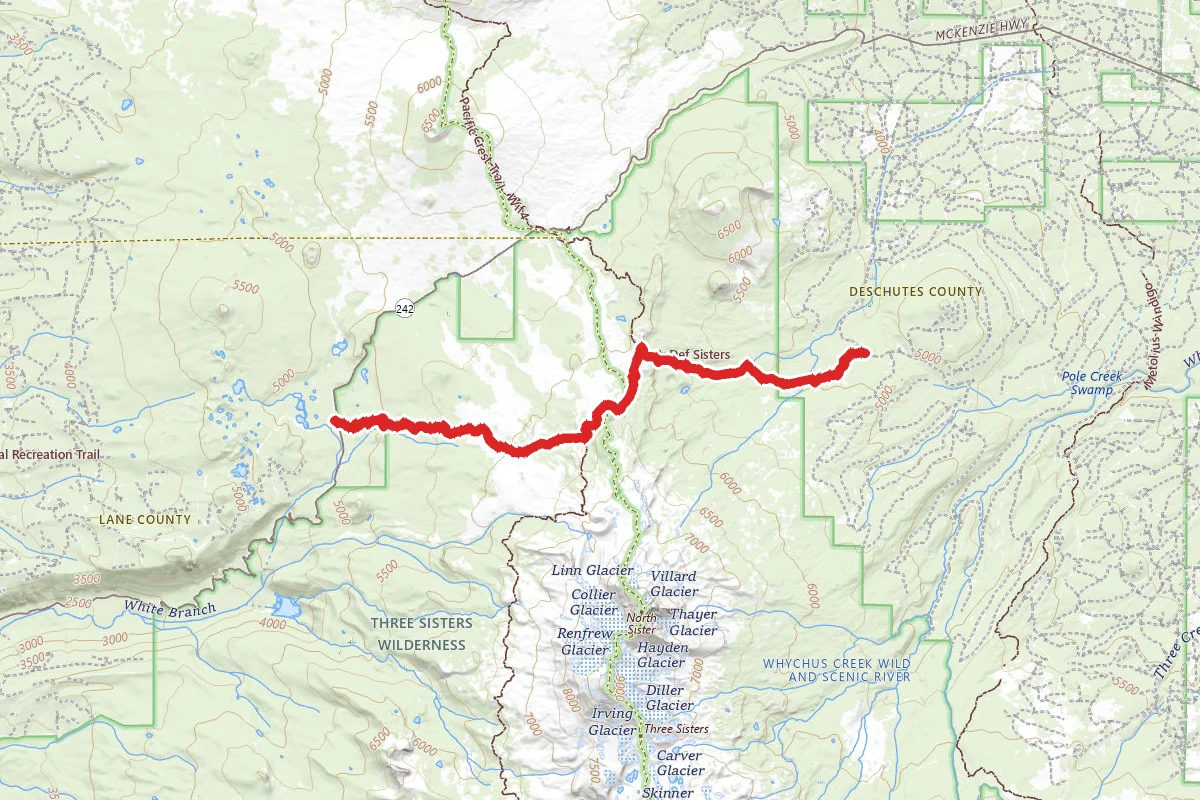 Scott Pass Trail via Scott Trail