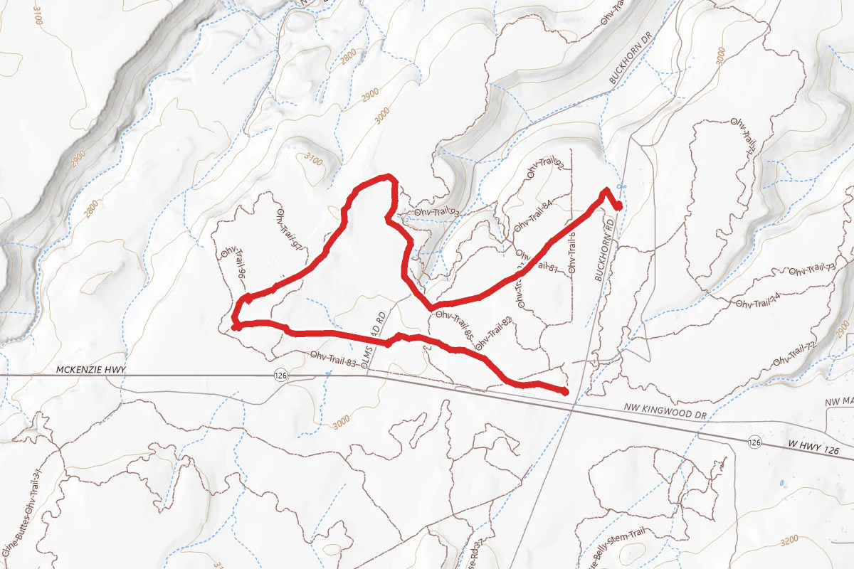 Cline Buttes Northwest OHV Trail
