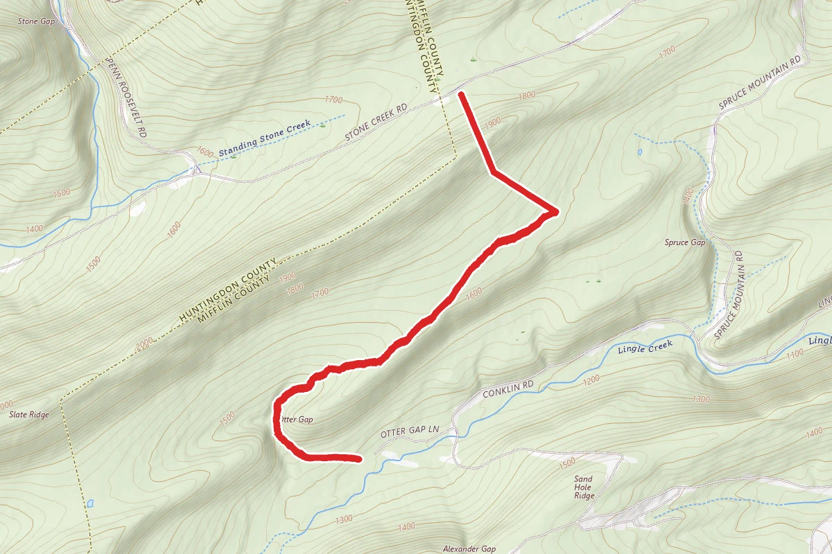 New Otter Gap Trail
