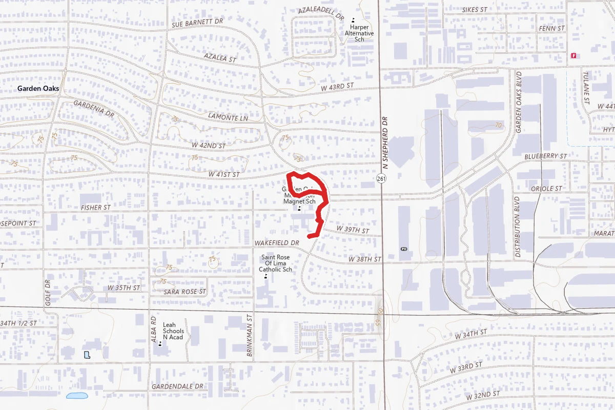 Garden Oaks Elementary SPARK Park Trail