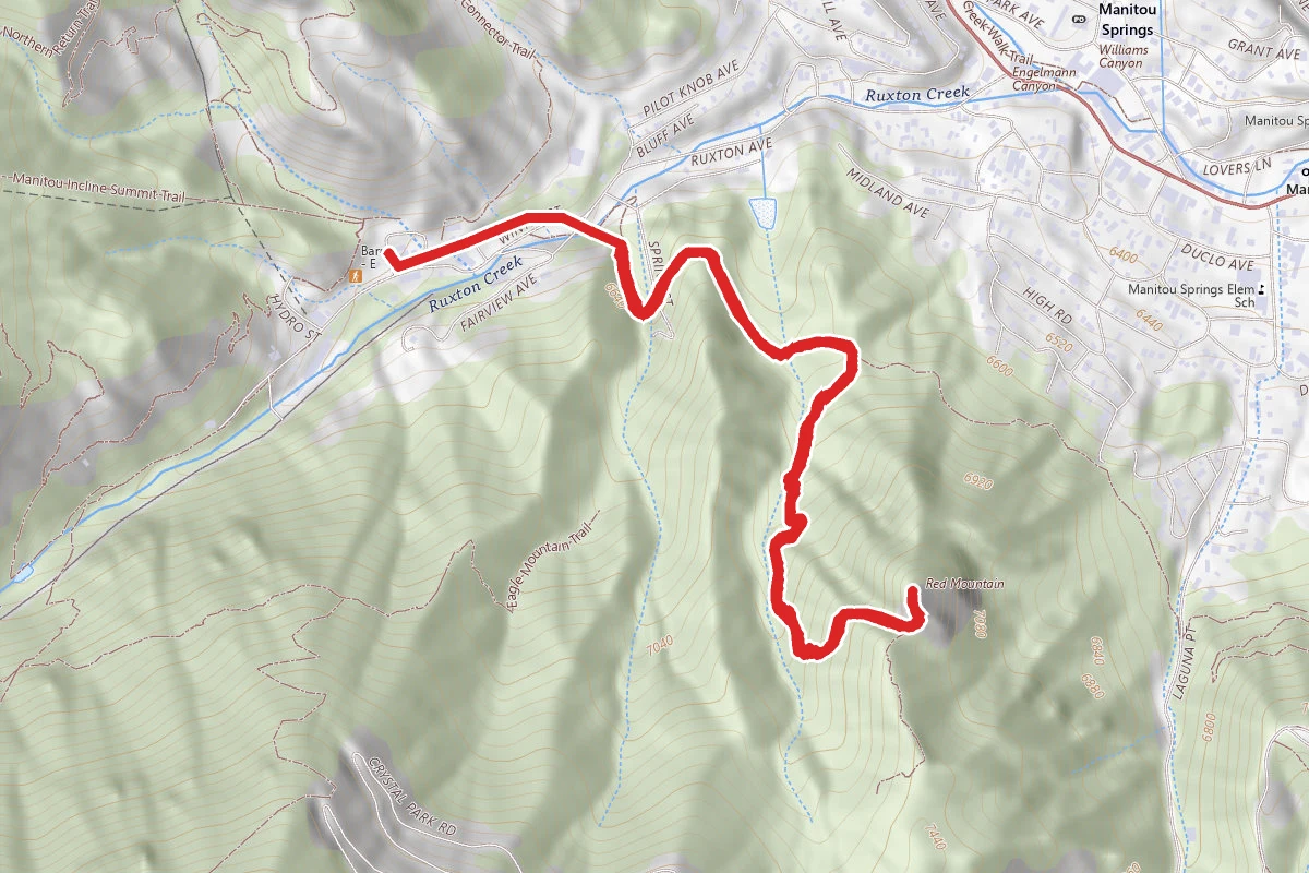 Manitou Springs Red Mountain Trail
