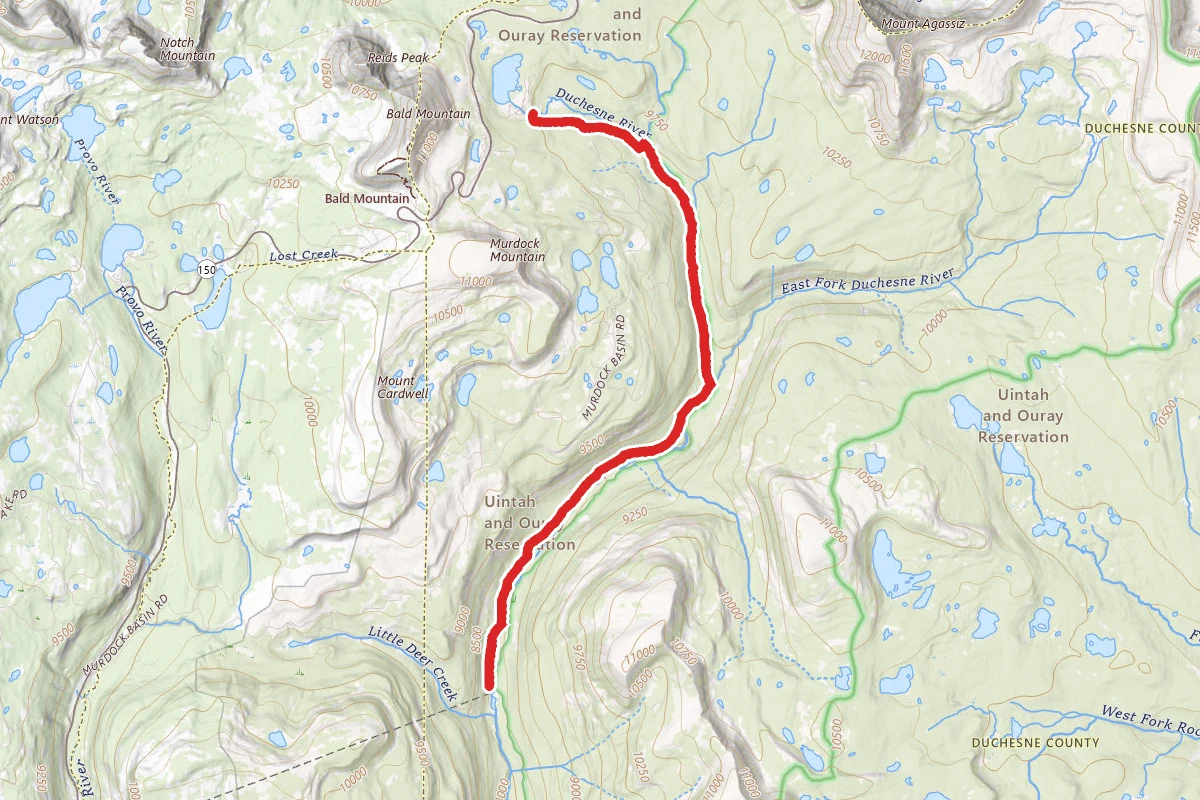 Duchesne River Trail to Little Deer Creek