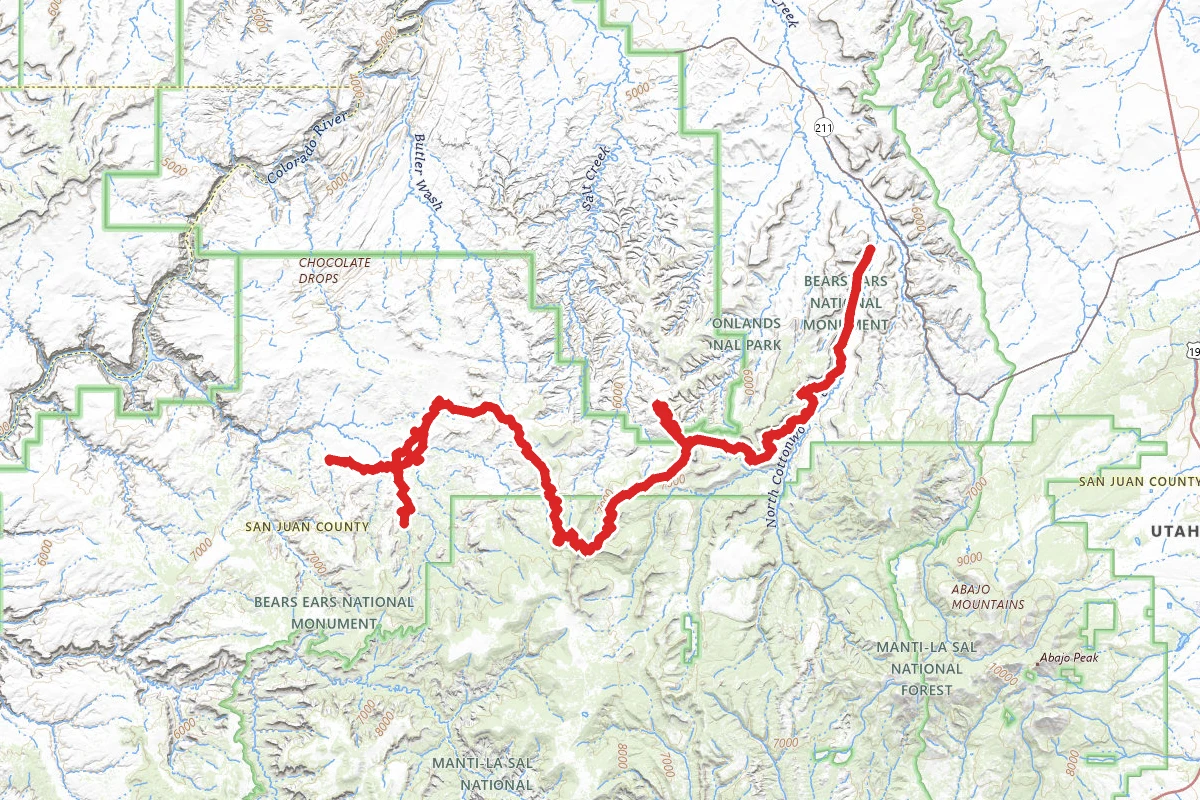 Big Pocket, Ruin Canyon and Beef Basin OHV Trail