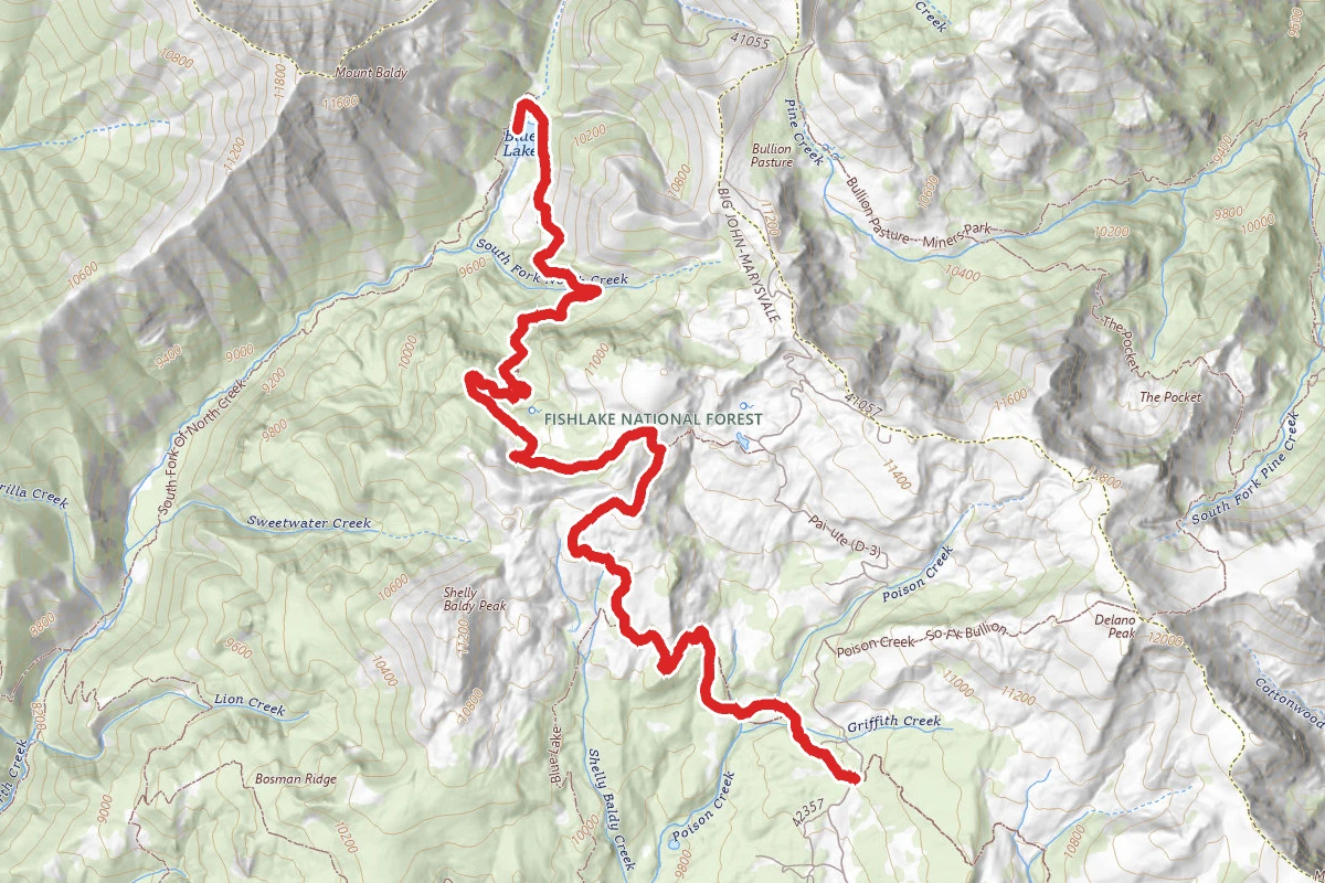 Skyline National Recreation Trail to Bass Lake