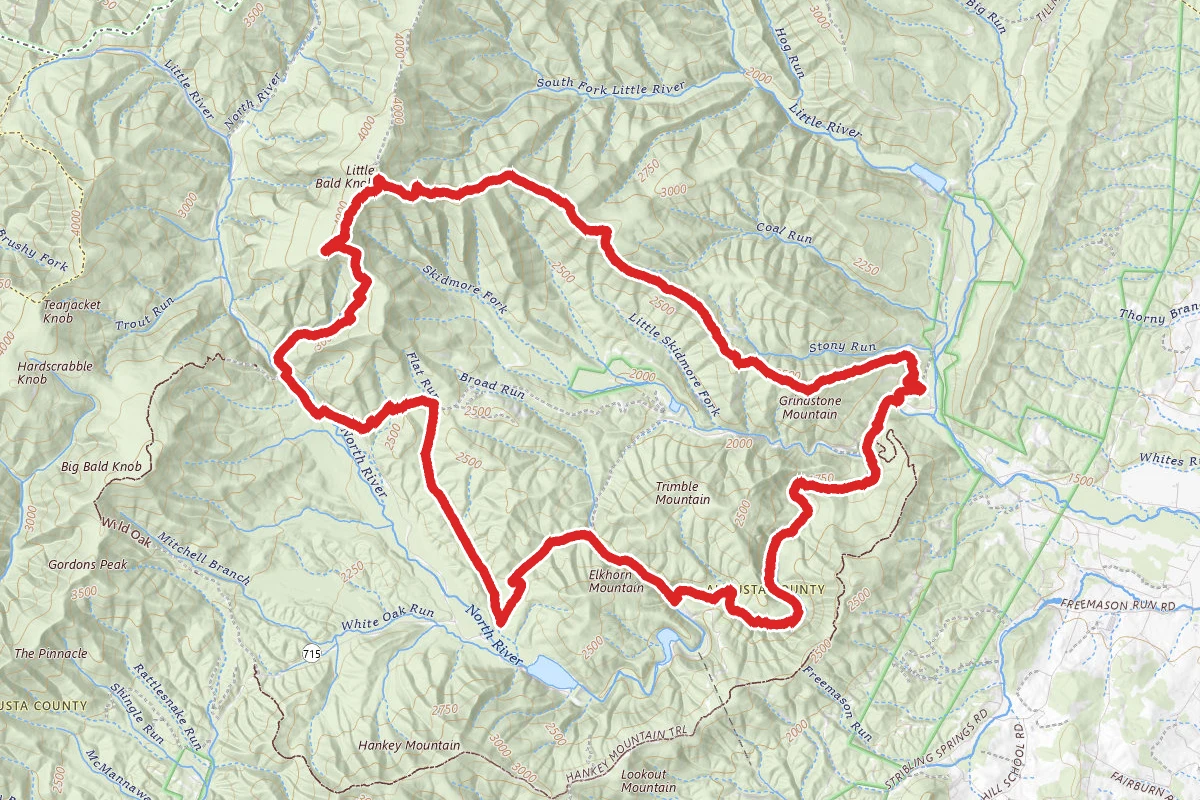 Wild Oak, Little Bald Knob, and Leading Ridge Road Loop